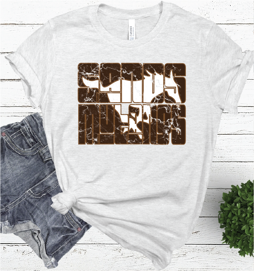 SANDS MASCOT WORD ASH COLOR TEE