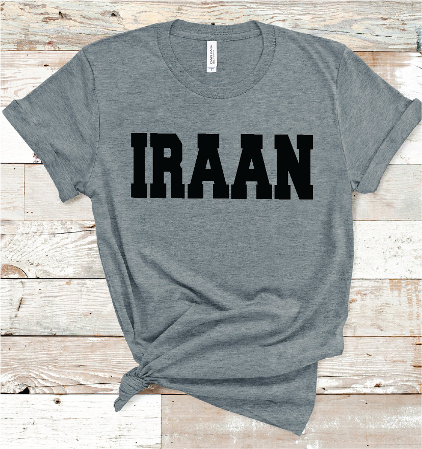 IRAAN WORD BLACK