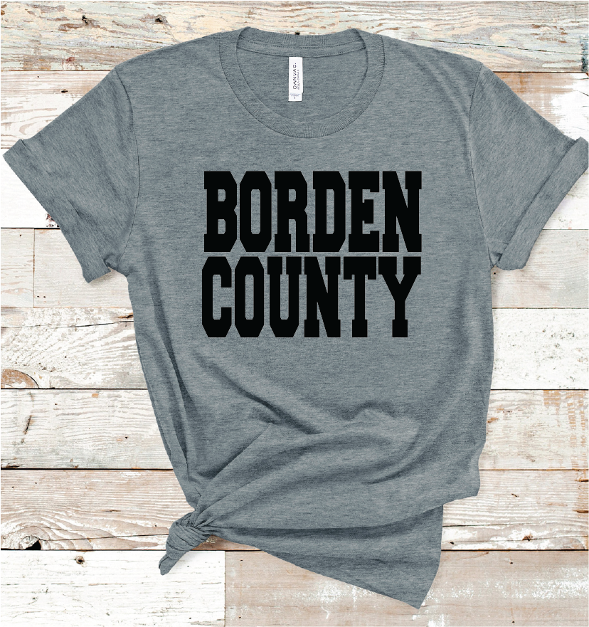 BORDEN COUNTY WORD BLACK