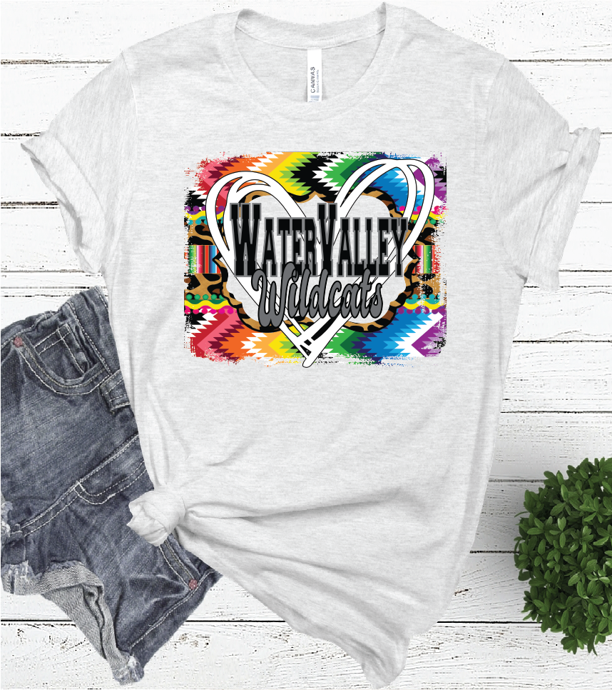 AZTEC HEART WATER VALLEY ASH COLOR TEE