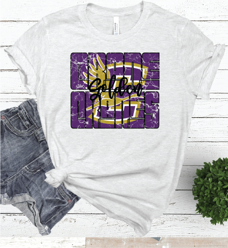 CRANE MASCOT WORD ASH COLOR TEE