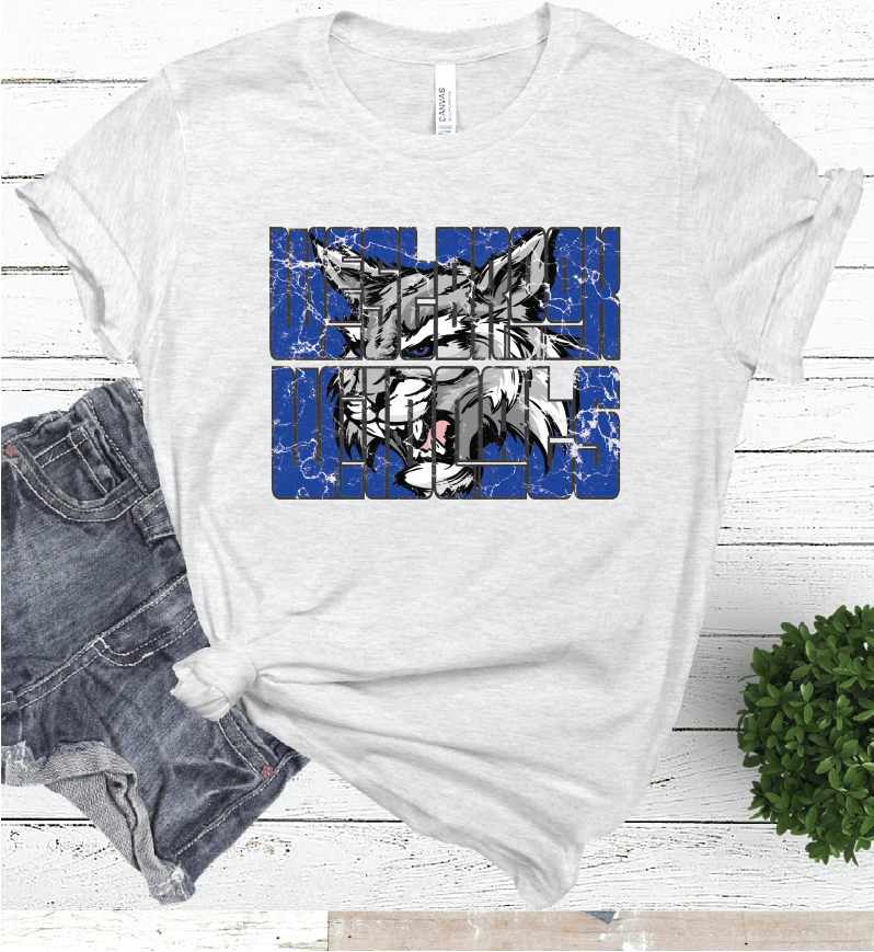 WESTBROOK MASCOT WORD ASH COLOR TEE