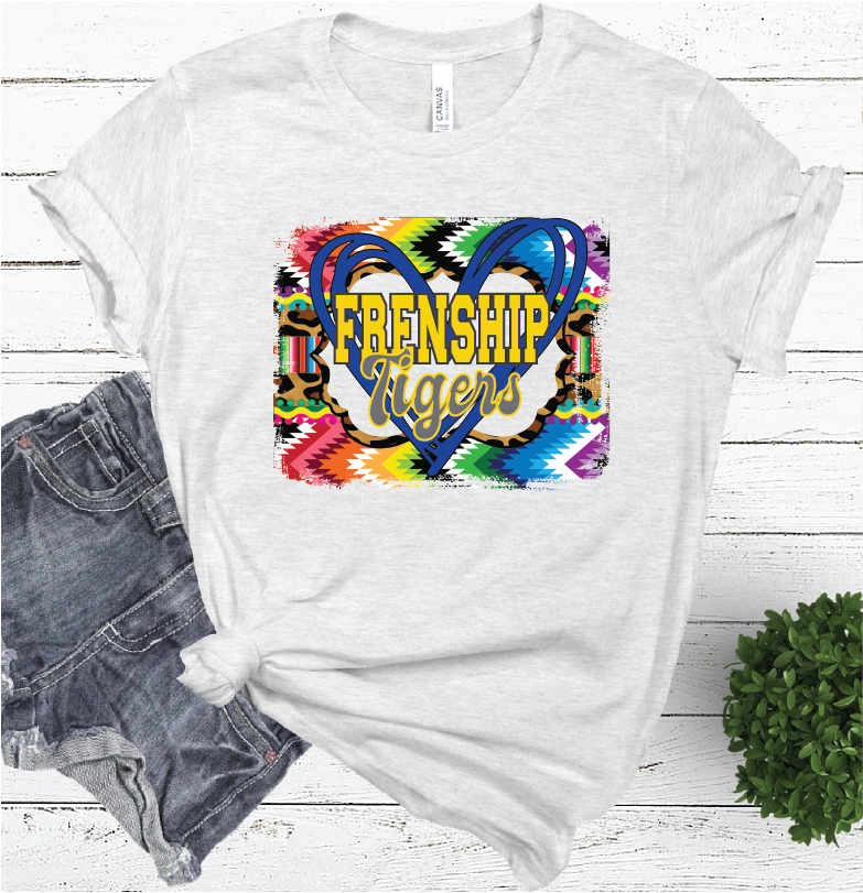 AZTEC HEART FRENSHIP ASH COLOR TEE