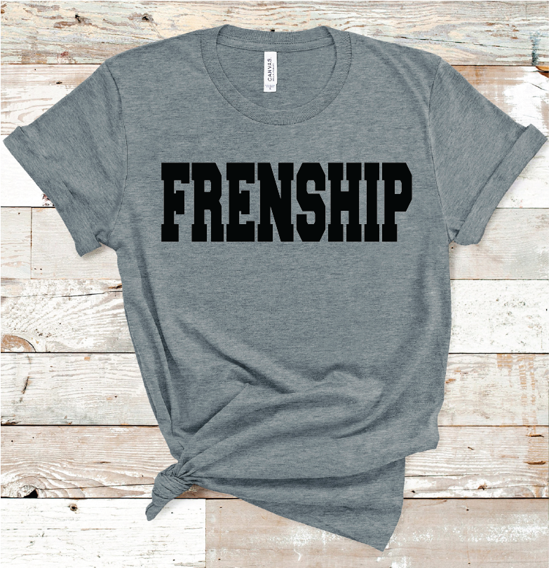 FRENSHIP WORD BLACK