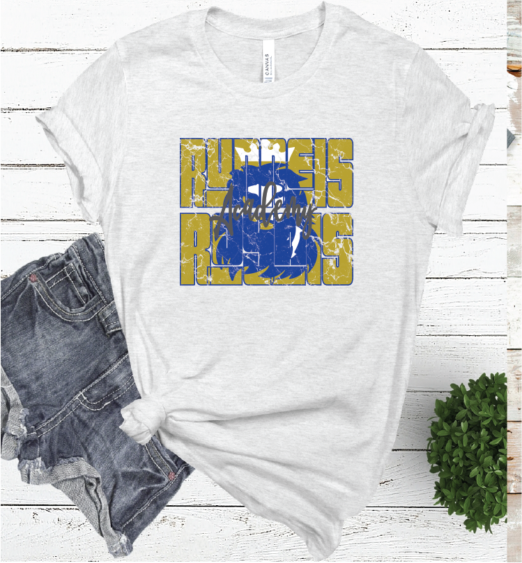 RUNNELS MASCOT WORD ASH COLOR TEE