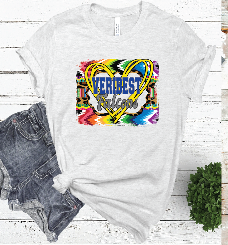 AZTEC HEART VERIBEST ASH COLOR TEE