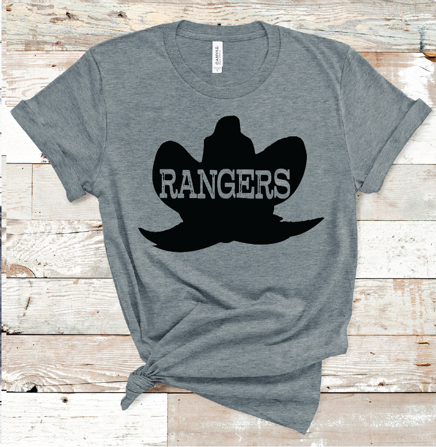 2021 RANGERS BLACK MASCOT (DARK GREY)