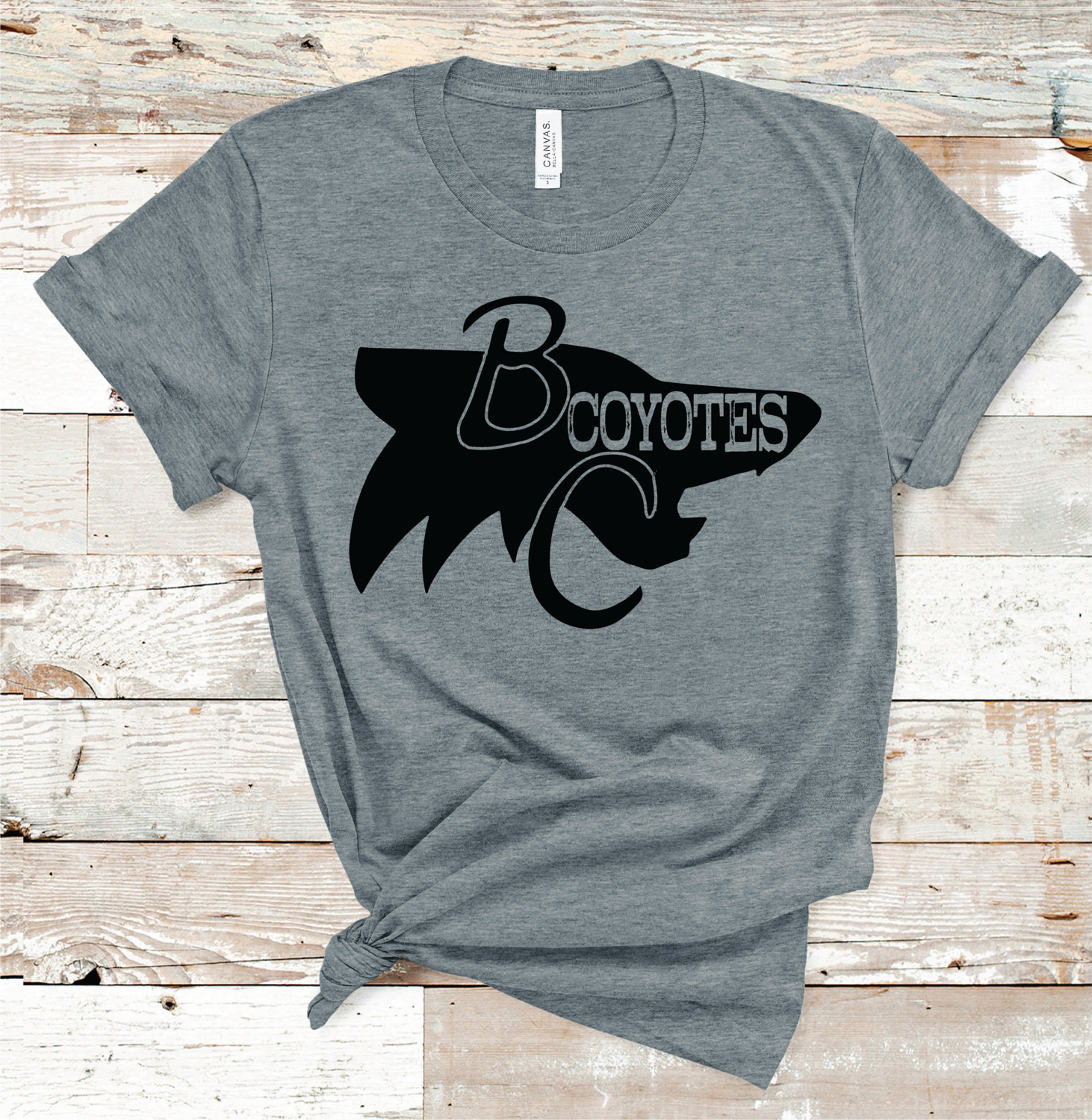 2021 COYOTES BLACK MASCOT (DARK GREY)