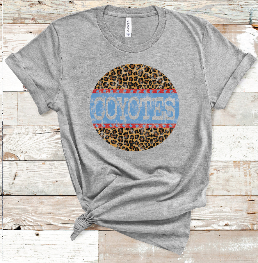 2021 COYOTES LEO &amp; STAR CIRCLE (LIGHT GREY)