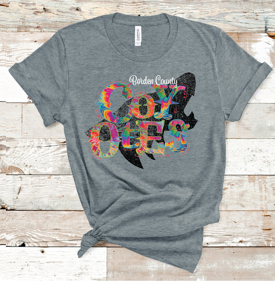 2021 COYOTES TIE DYE MASCOT (DARK GREY)