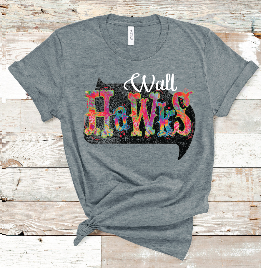 2021 HAWKS TIE DYE MASCOT (DARK GREY)