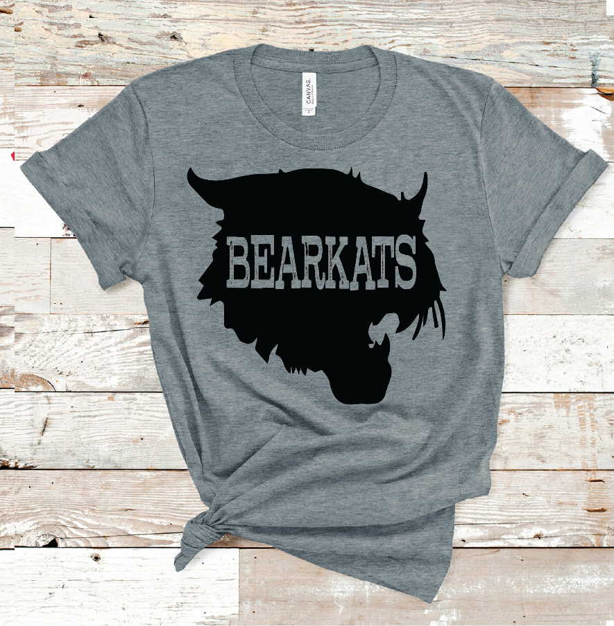 2021 BEARKATS BLACK MASCOT (DARK GREY)