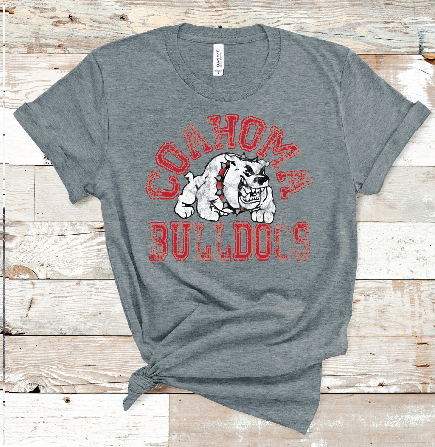 2021 COAHOMA BULLDOGS VINTAGE (DARK GREY)