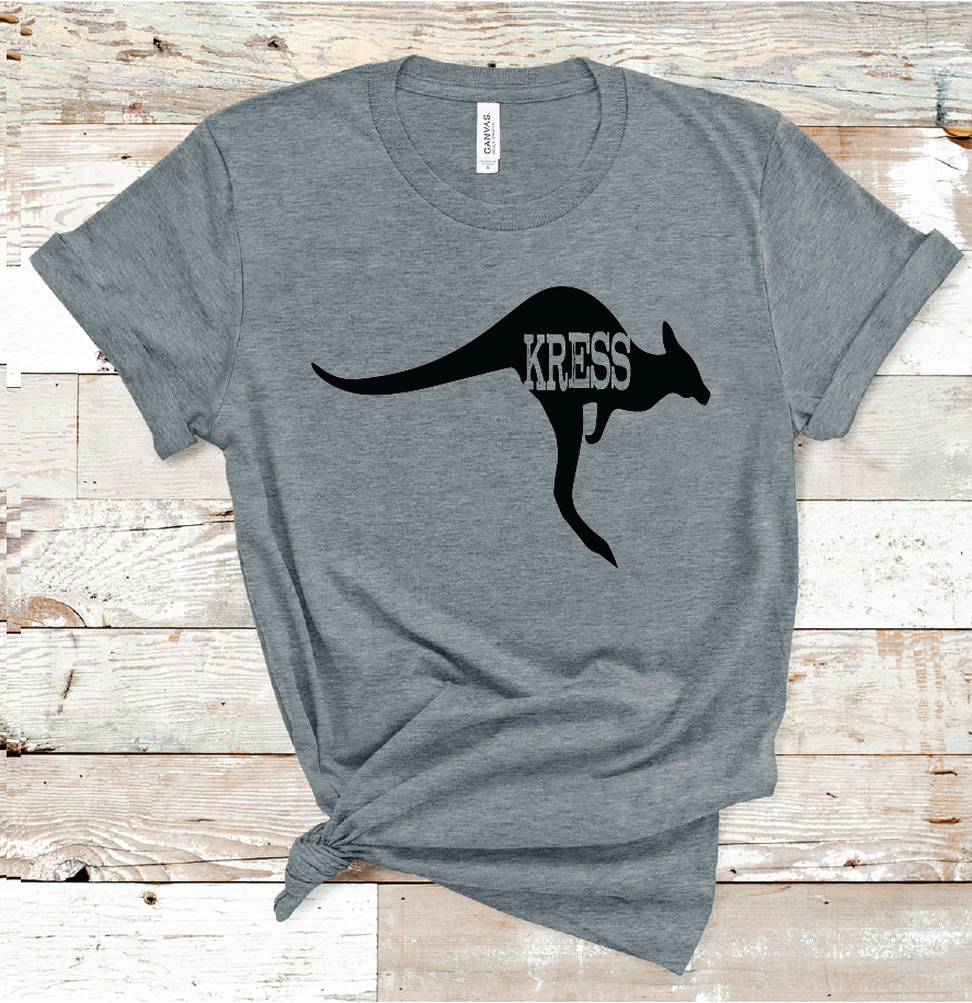2021 KRESS KANGAROOS BLACK MASCOT (DARK GREY)
