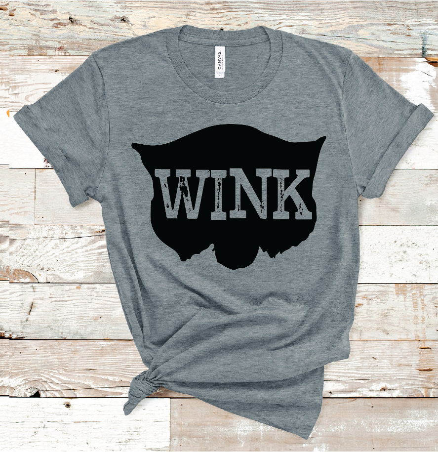 2021 WINK WILDCATS BLACK MASCOT (DARK GREY)