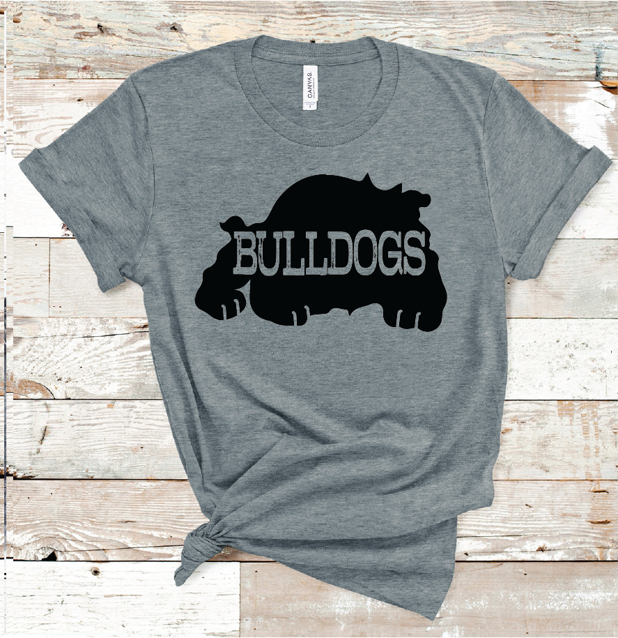 2021 IRA BULLDOGS BLACK MASCOT (DARK GREY)