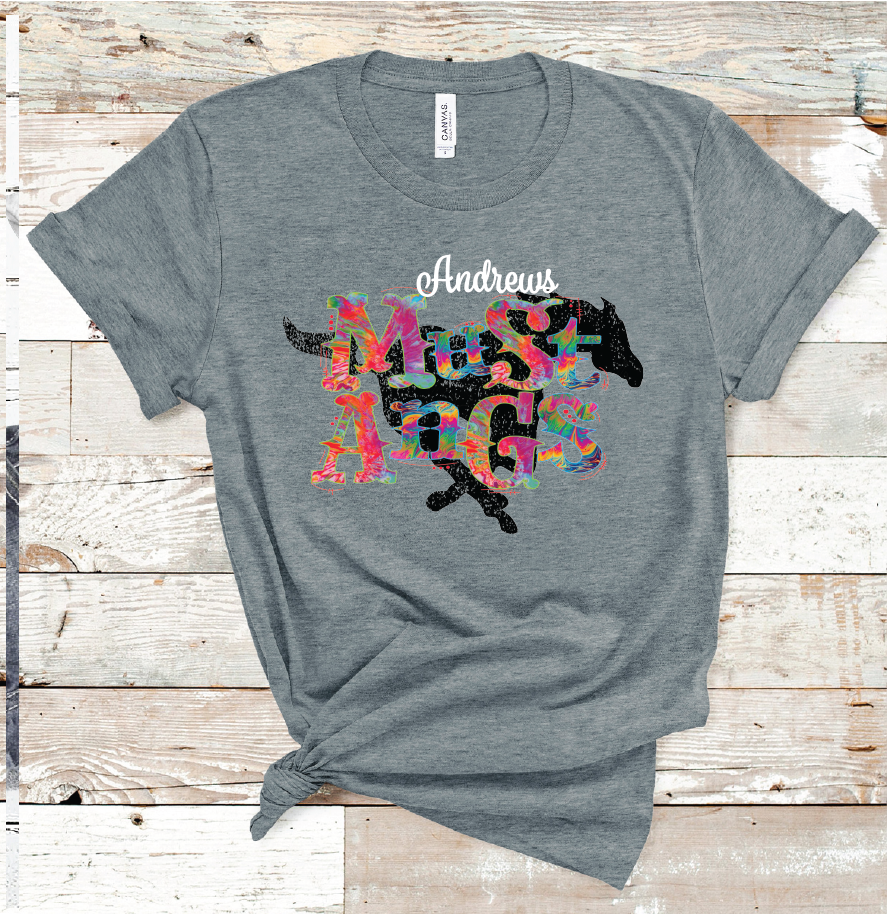 2021 ANDREWS TIE DYE MASCOT (DARK GREY)