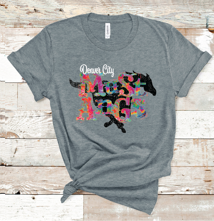 2021 DENVER CITY TIE DYE MASCOT (DARK GREY)