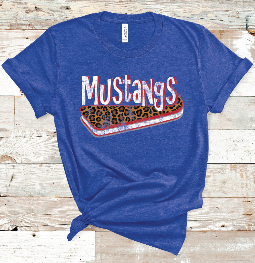 2021 MIDLAND CHRISTIAN MUSTANGS SWOOSH (BLUE)