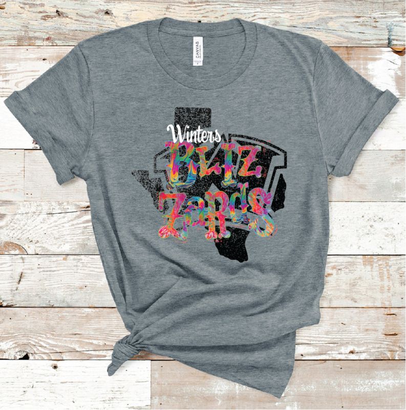 2021 WINTERS TIE DYE MASCOT (DARK GREY)