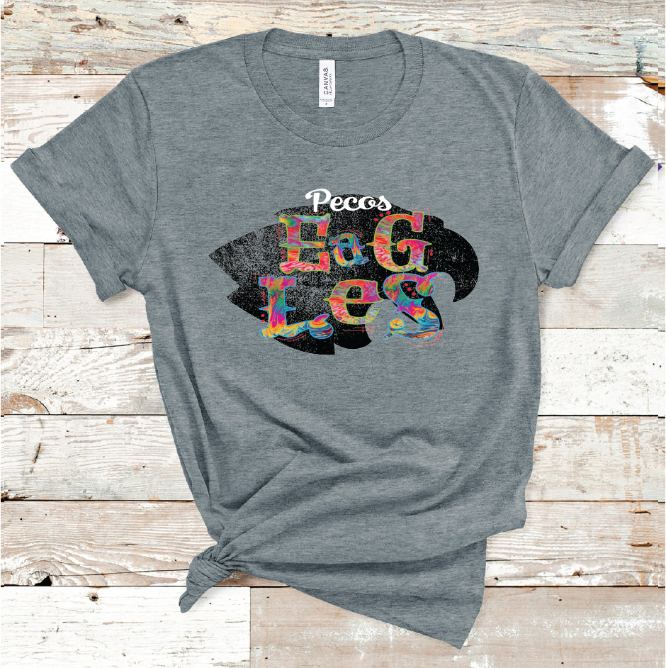 2021 PECOS TIE DYE MASCOT (DARK GREY)