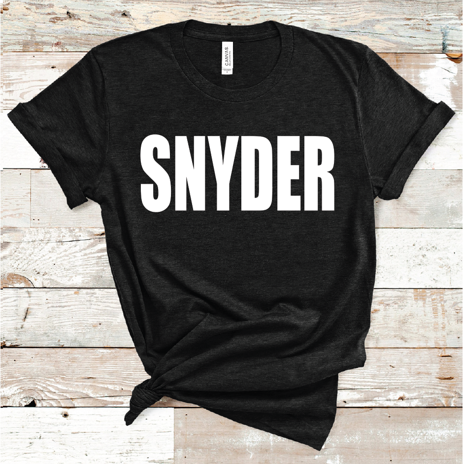2021 SNYDER WHITE (BLACK OR GOLD)