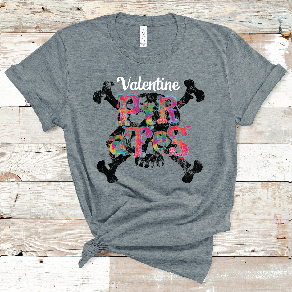 2021 VALENTINE TIE DYE MASCOT (DARK GREY)