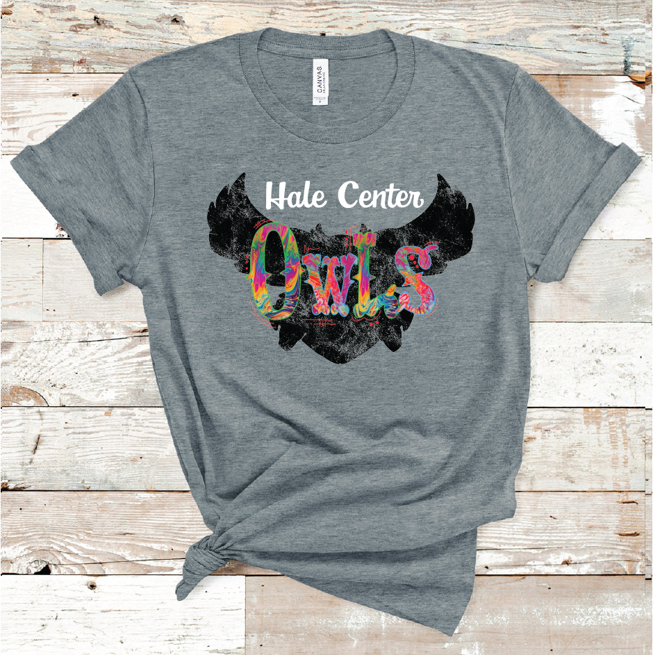 2021 HALE CENTER TIE DYE MASCOT (DARK GREY)