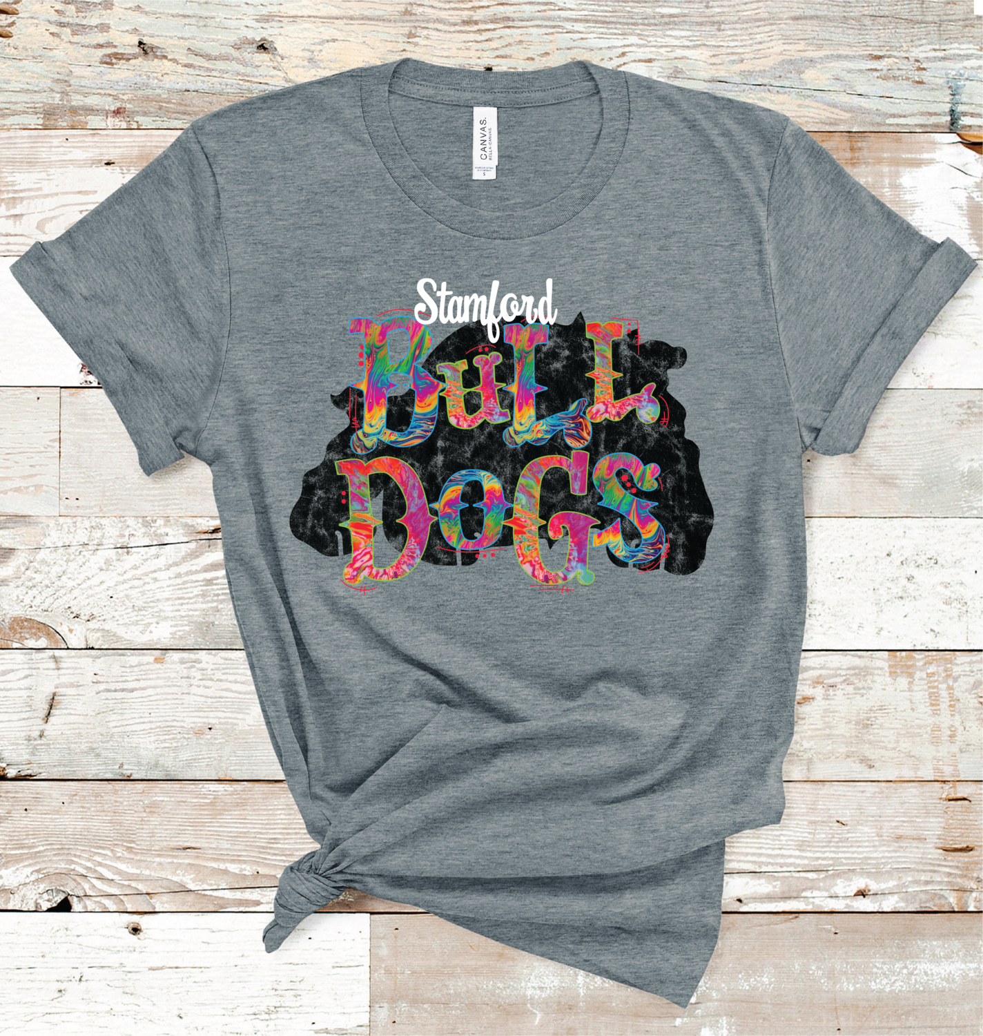 2021 STAMFORD TIE DYE MASCOT (DARK GREY)