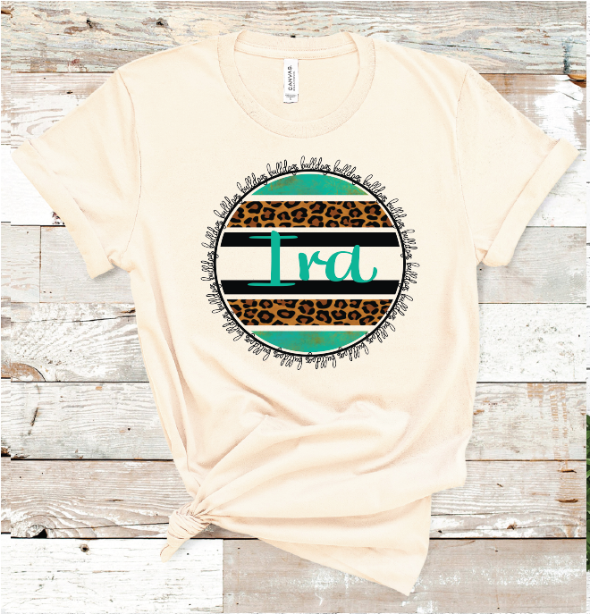 2022 IRA TURQ. / LEO CIRCLE (CREAM)