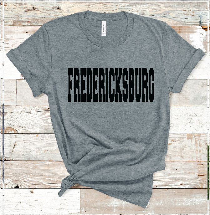 FREDERICKSBURG BLACK WORD (D.GRAY)