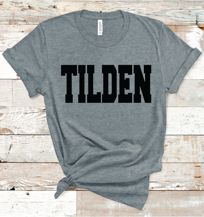 TILDEN BLACK WORD