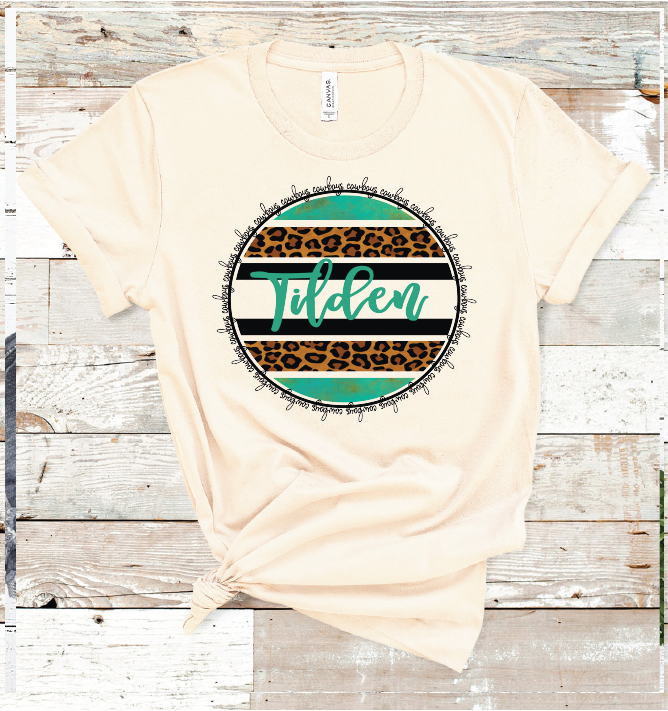 2022 TILDEN TURQ. / LEO CIRCLE (CREAM)