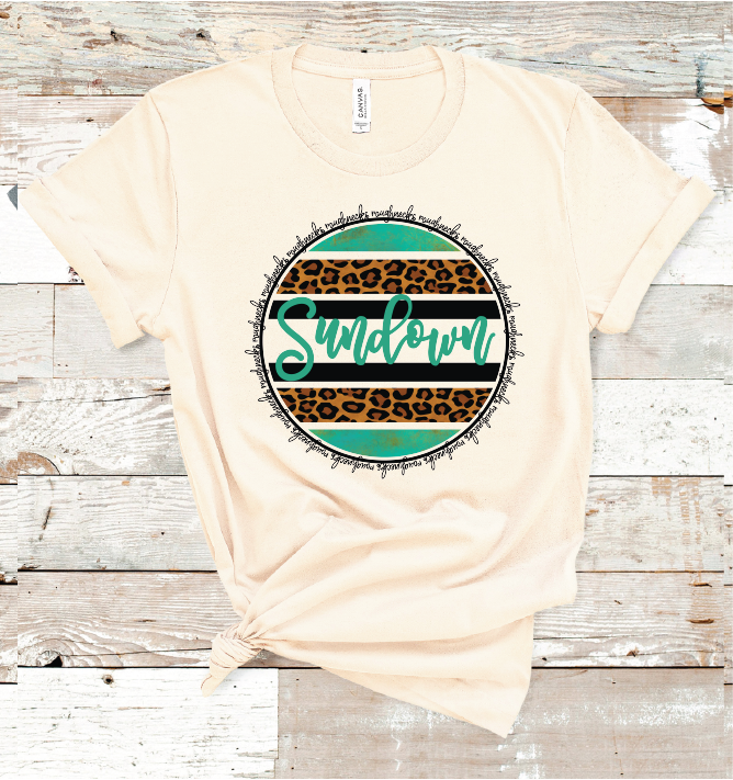 2022 SUNDOWN TURQ. / LEO CIRCLE (CREAM)