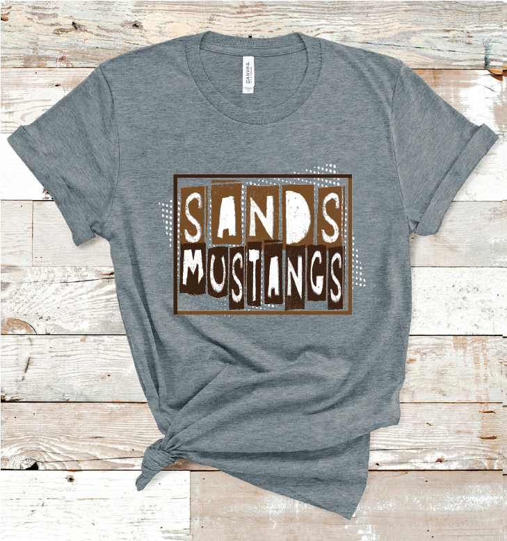 2023 SANDS MUSTANGS ART (B D GRAY)