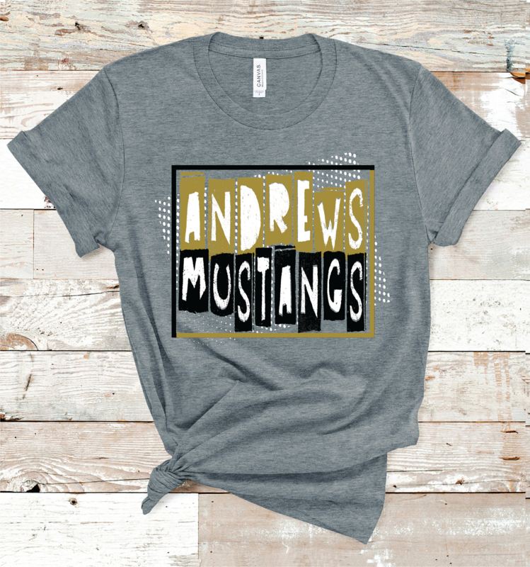 2023 ANDREWS MUSTANGS ART  (B D GRAY)