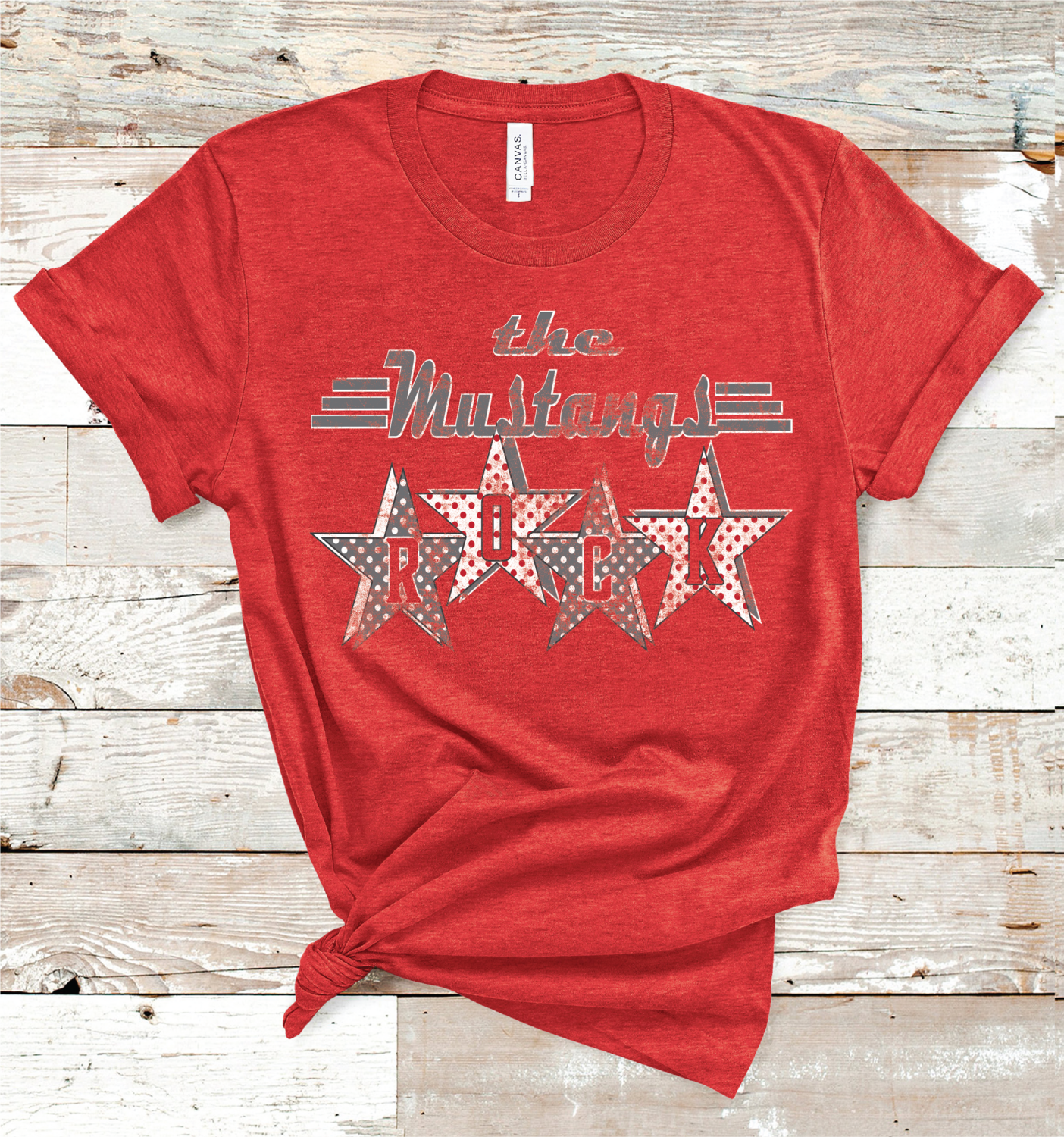 2023 DENVER CITY MUSTANGS ROCK (HEATHER RED)
