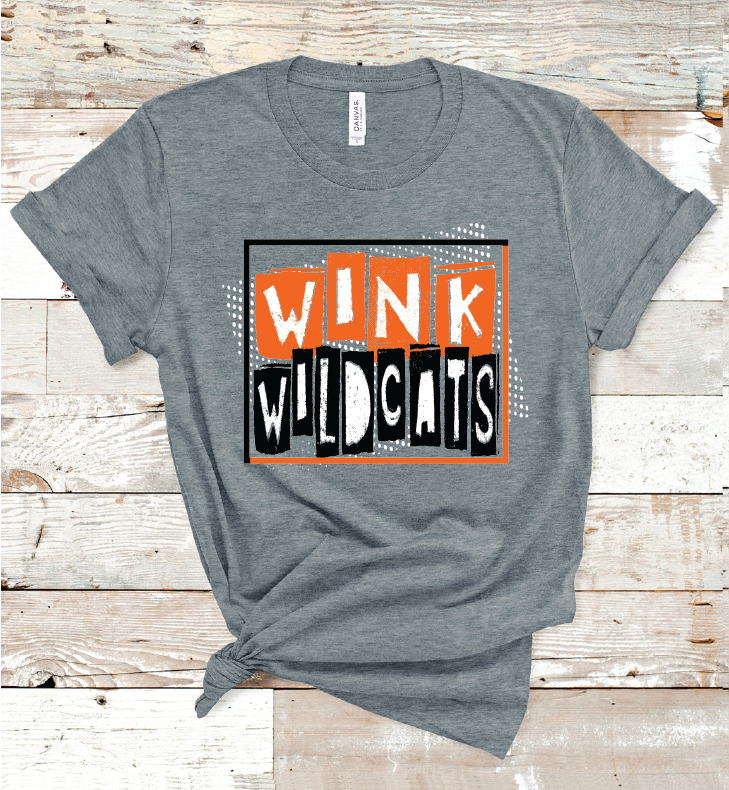 2023 WINK WILDCATS ART  (B D GRAY)