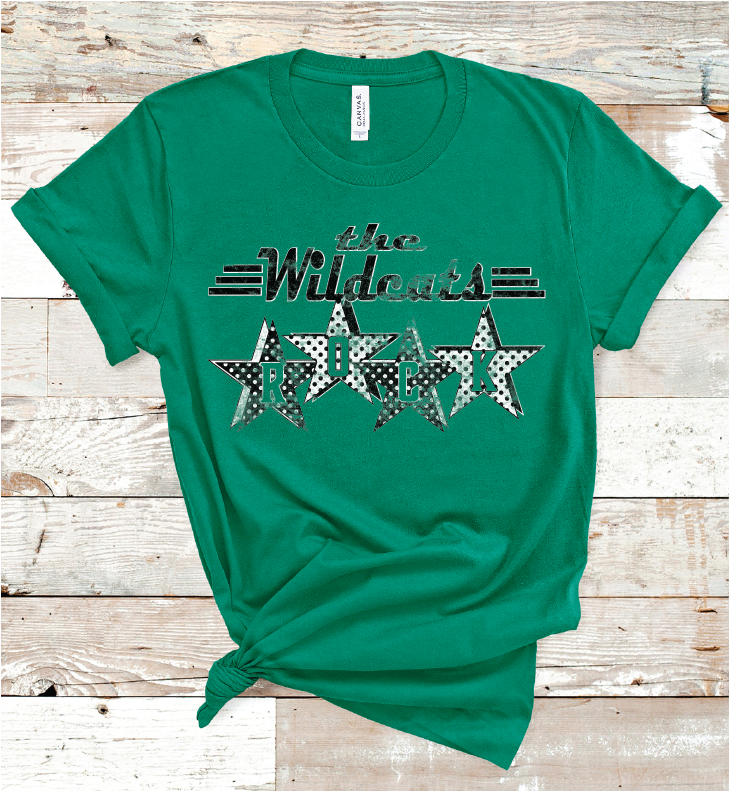 2023 IDALOU WILDCATS ROCK (HEATHER GREEN)