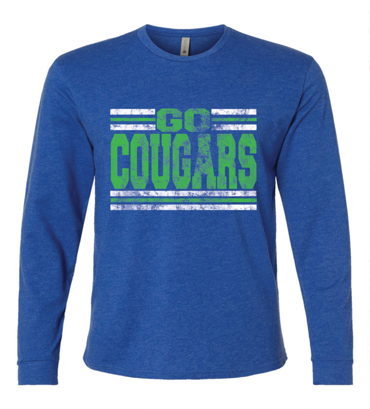 2023 COMPASS LONG SLEEVE- MULTIPLE DESIGN OPTIONS (HEATHER BLUE)
