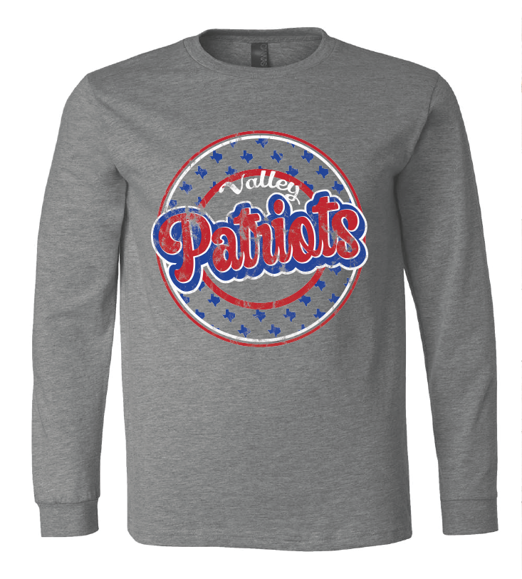 2023 VALLEY LONG SLEEVE- MULTIPLE DESIGN OPTIONS (HEATHER GRAY)