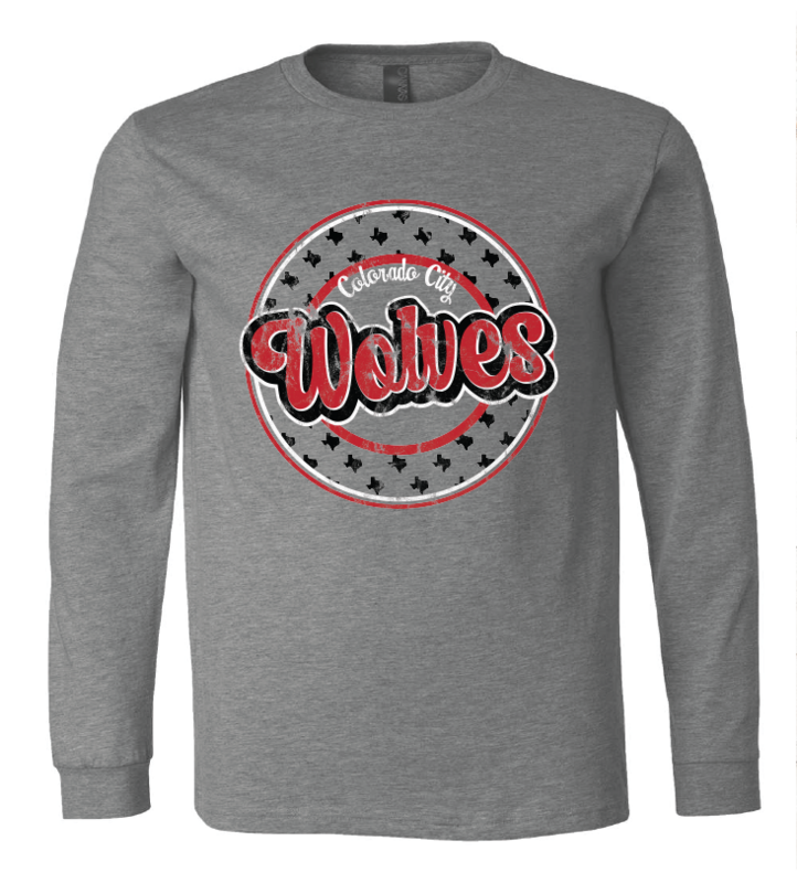 2023 COLORADO CITY LONG SLEEVE- MULTIPLE DESIGN OPTIONS (HEATHER GRAY)
