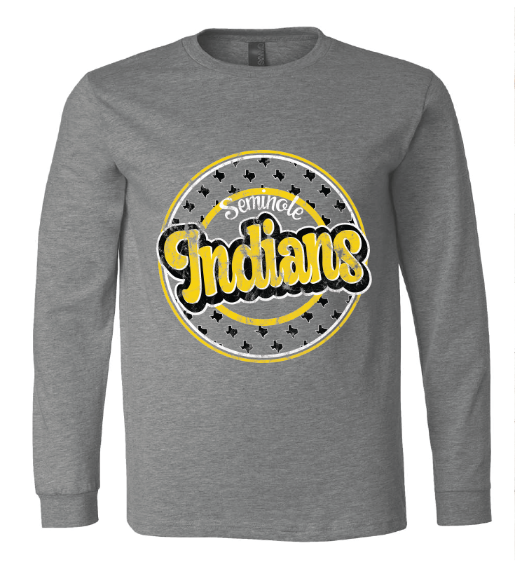 2023 SEMINOLE LONG SLEEVE- MULTIPLE DESIGN OPTIONS (HEATHER GRAY)