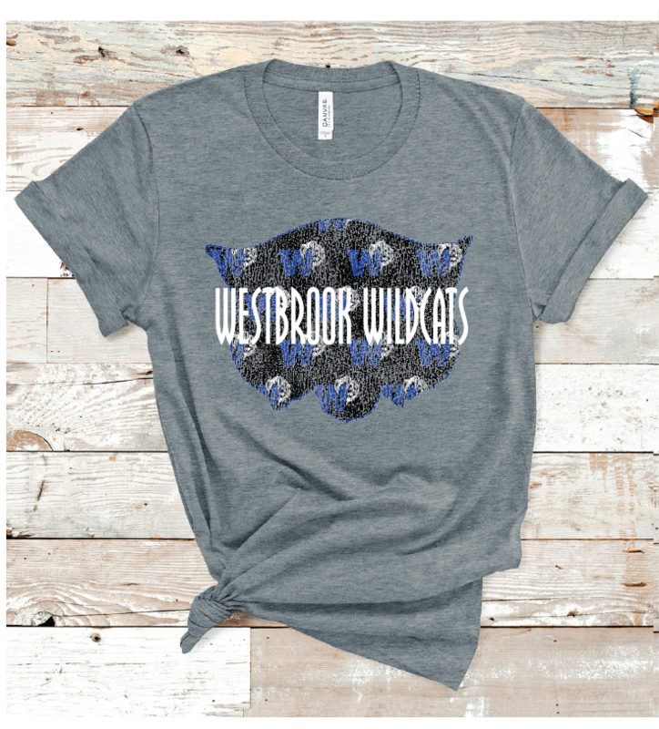 2023 WESTBROOK GRUNGE MASCOT (D GRAY)