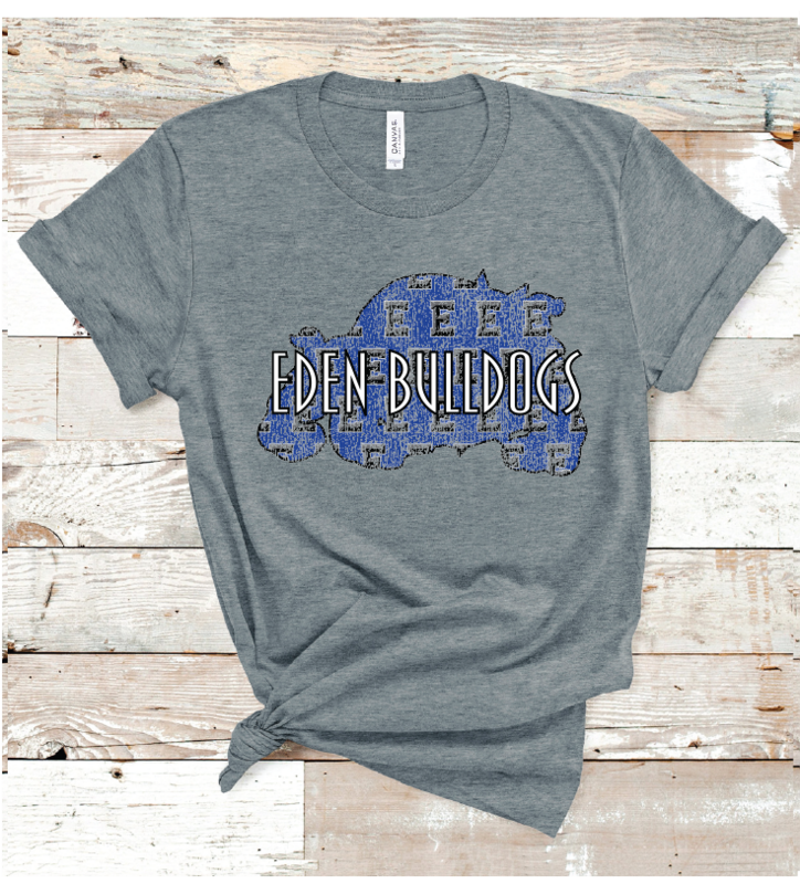 2023 EDEN BULLDOGS GRUNGE (D GRAY)