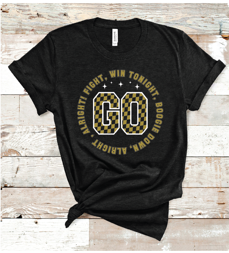 2023 BIG SPRING GO FIGHT GOLD (HEATHER BLACK)