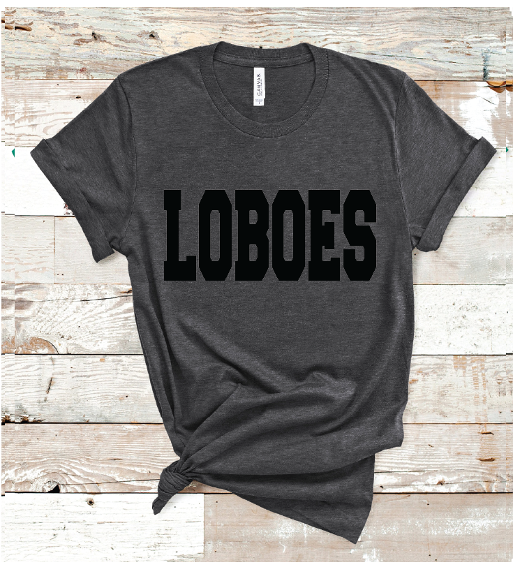 2023 MONAHANS LOBOES BLACK (HEATHER CHARCOAL)