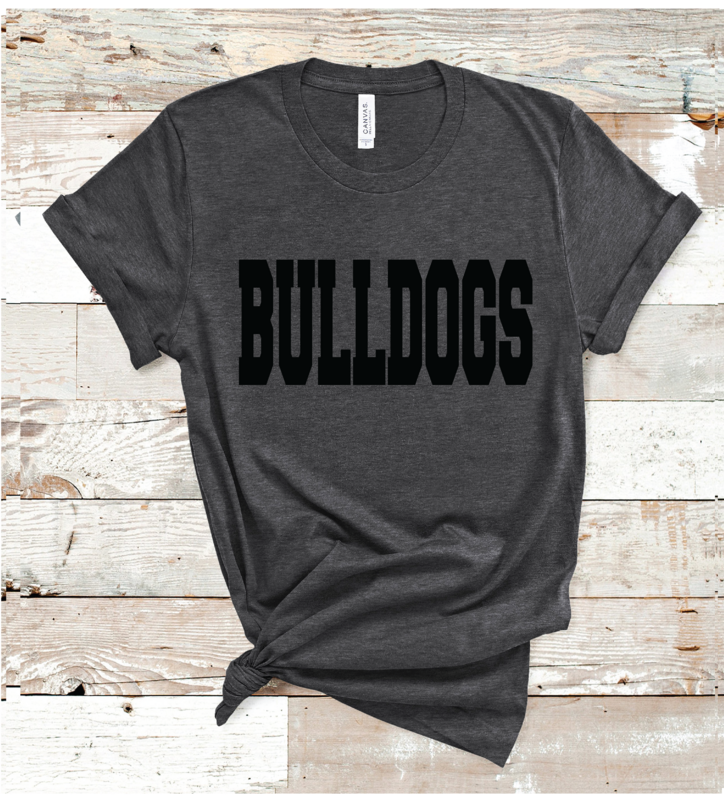 2023 BULLDOGS BLACK   (HEAHTER CHARCOAL)