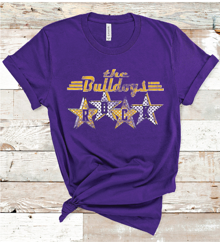 2023 MIDLAND HIGH BULLDOGS ROCK (PURPLE)