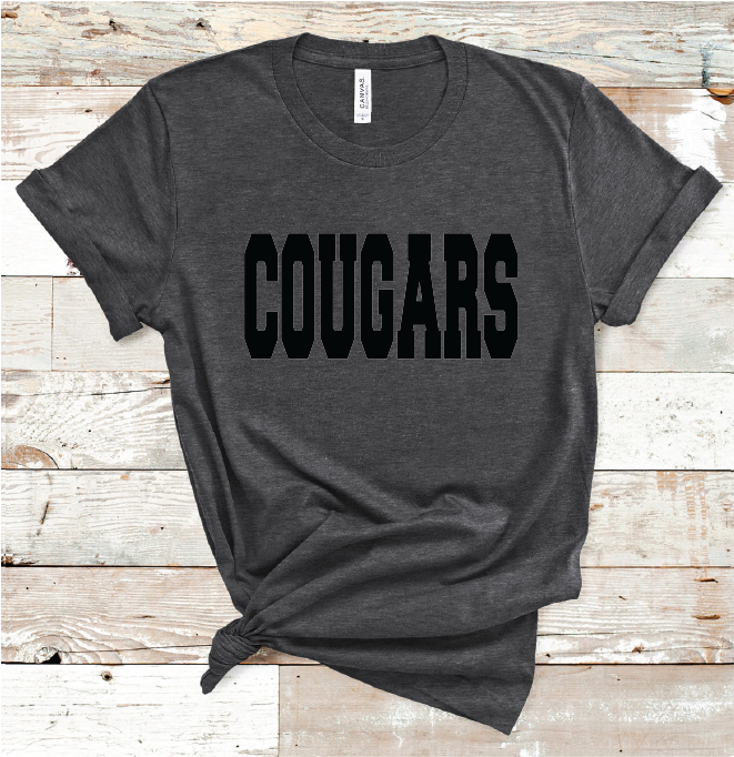 2023 CHRITSTOVAL COUGARS BLACK  (HEATHER CHARCOAL)